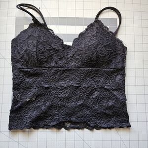 Elegant Black Lace Chemise